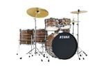 Tama Imperialstar 6 Piece with Meinl HCS Cymbals Coffee Teak Front View